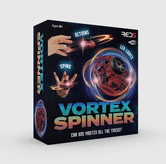 Vortex Spinner ( Red ) - Electronic Flying Fidget Spinner