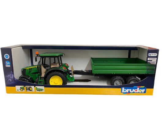 Bruder John Deere 5115M with Tipping Trailer