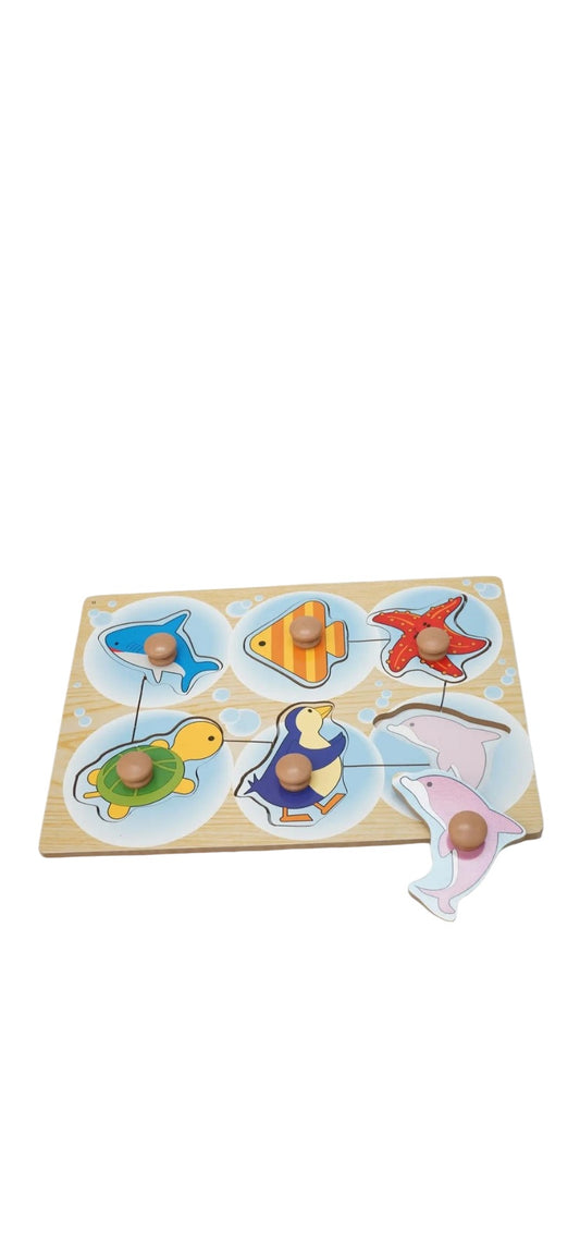 Easy Grab Wooden Puzzle - Under The Sea