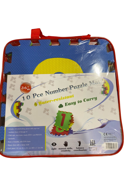 Eva Numbers Puzzle Mat In Zip Bag (10 Piece)