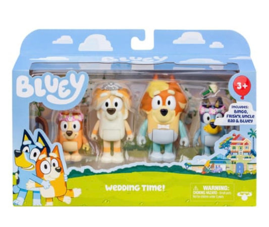 Bluey Figure 4 Pack - Assorted