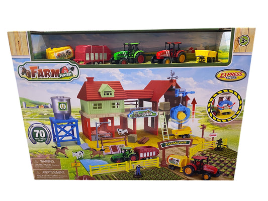 70 Piece Farm Playset - Express Wheels