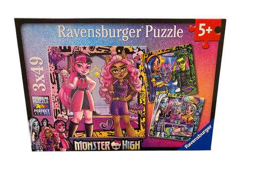 Ravensburger 3 X 49 Puzzle - Monster High