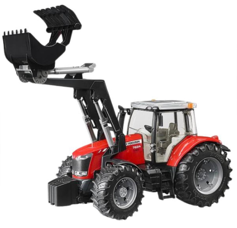 Bruder 1:16 Massey Ferguson 7624 With Frontloader