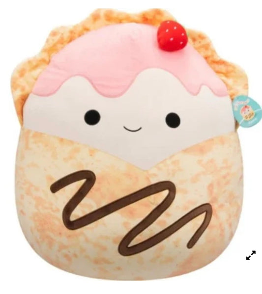 Squishmallow 7.5” Gasten The Strawberry Crepe