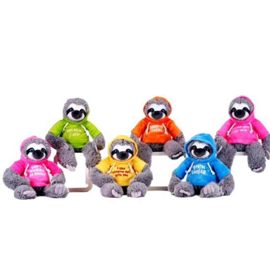 Sitting Sloths  Bright Hoodies(6 styles to collect)