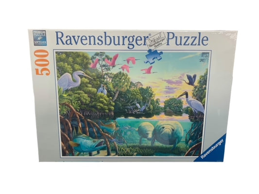 Ravensburger 500 Piece Puzzle - Life of the Manatees