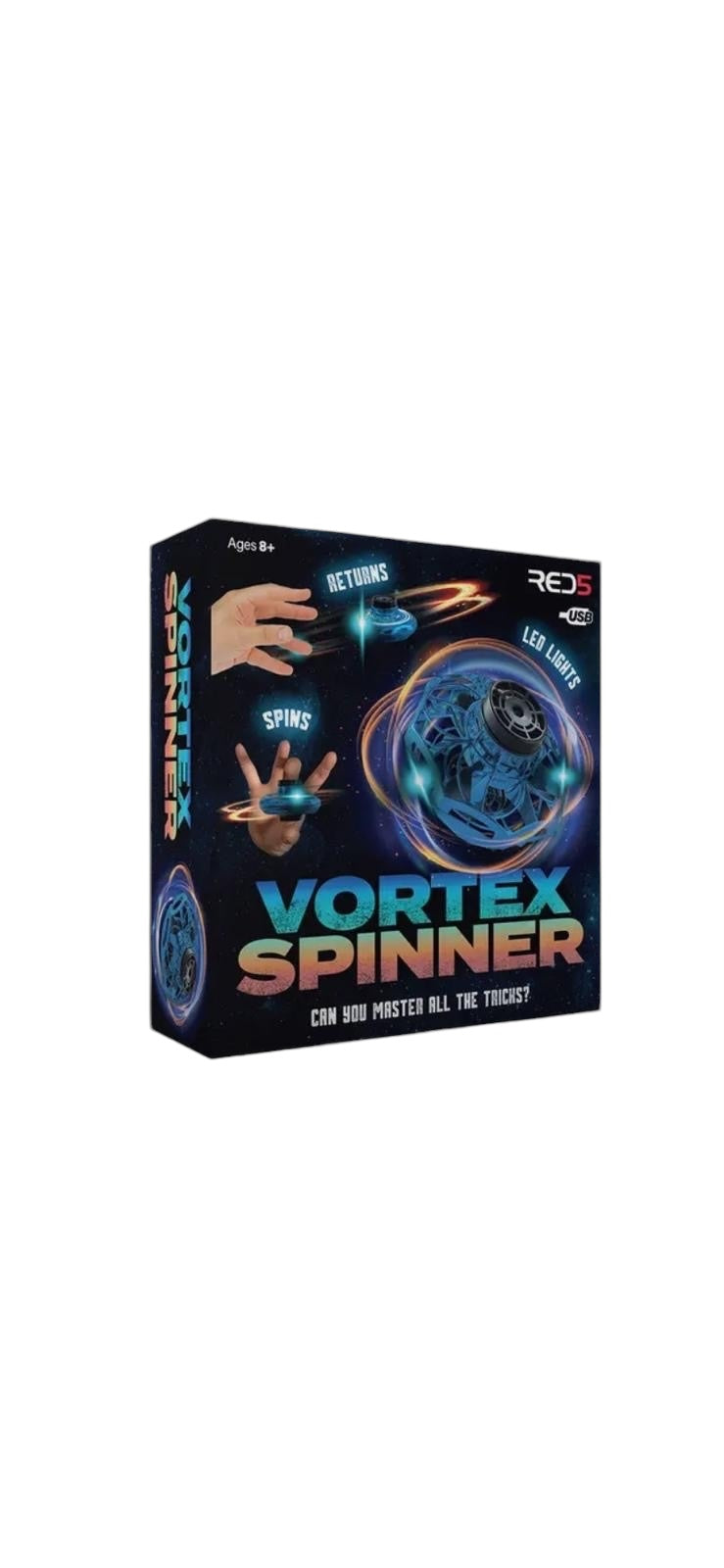 Vortex Spinner ( Blue ) - Electronic Flying Fidget Spinner