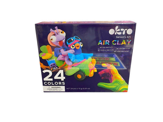 24 Colour Air Clay Modelling Set