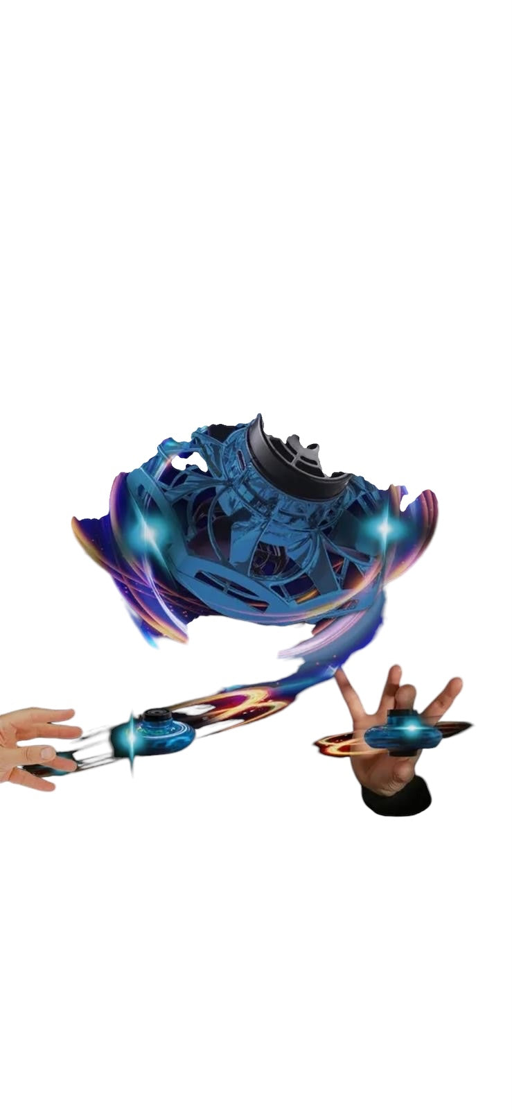 Vortex Spinner ( Blue ) - Electronic Flying Fidget Spinner