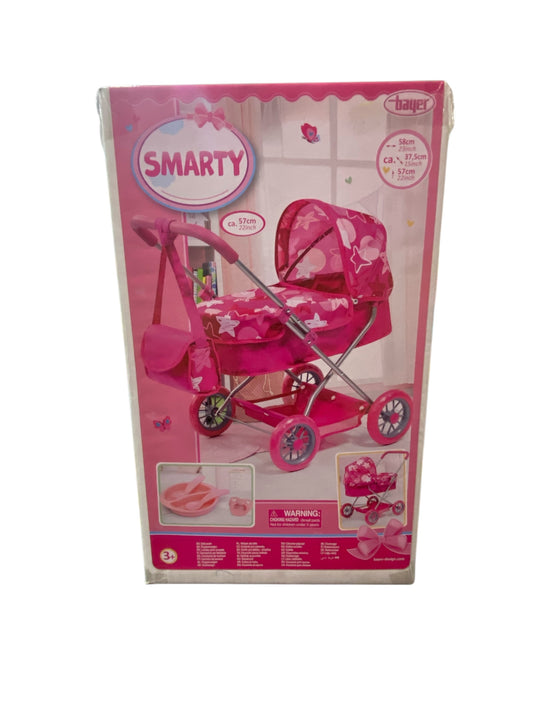 “Smarty” Dolls Pram 57cm - Pink