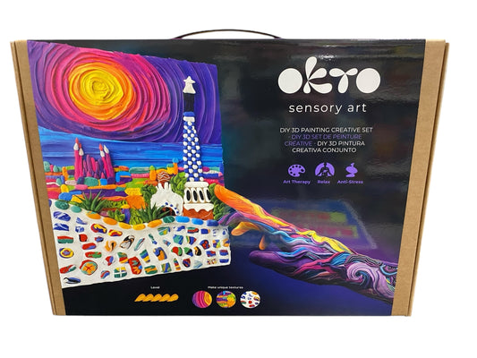 3D Sensory Art Canvas - Barcelona