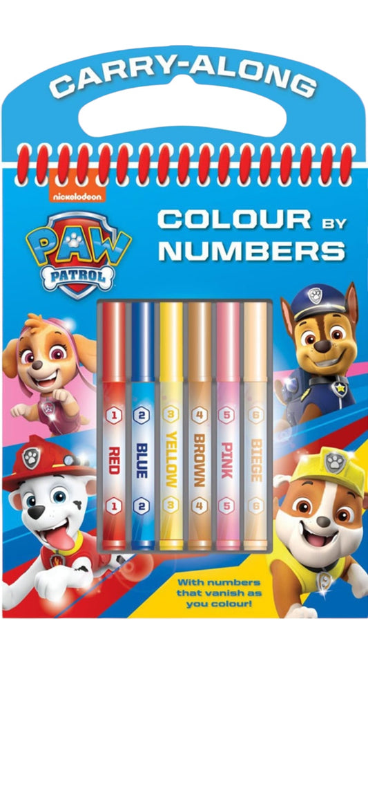 Paw Patrol Colour By Numbers