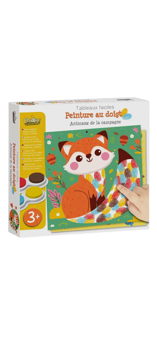 Crea Lign - Finger Painting - Country Animals