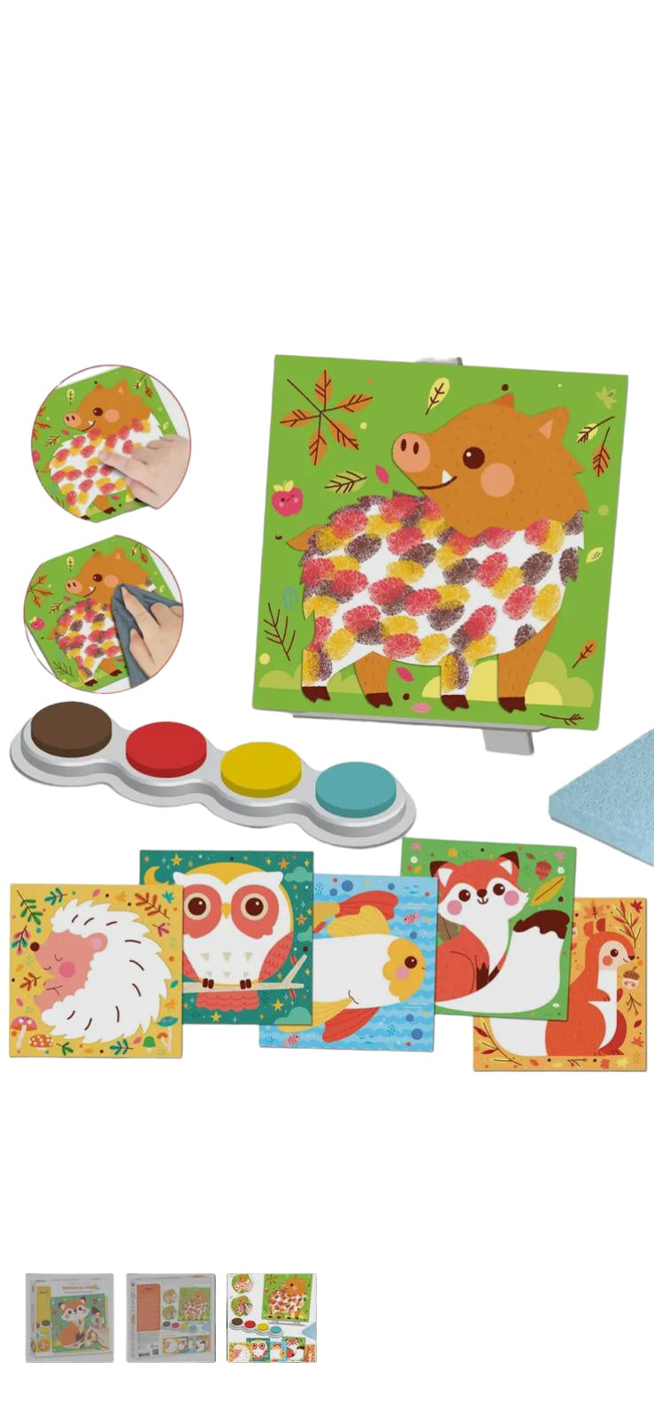 Crea Lign - Finger Painting - Country Animals