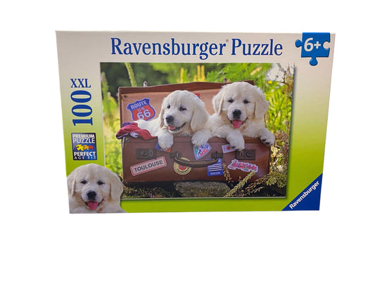 Ravensburger XXL 100  Puzzle - Travelling Pups